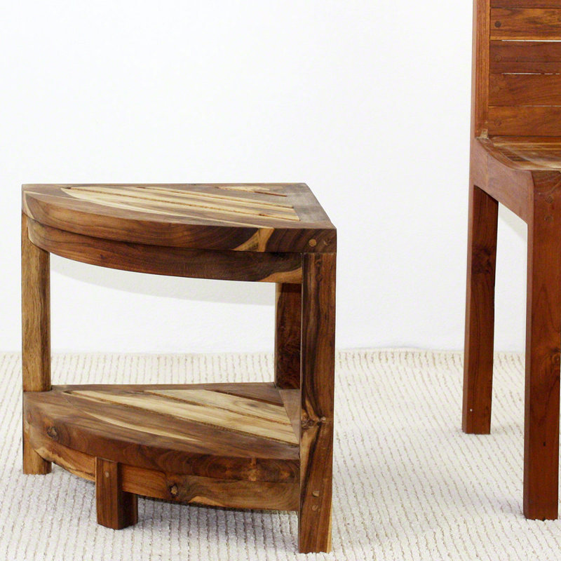 Union Rustic Winton Thai Teak Corner End Table & Reviews Wayfair